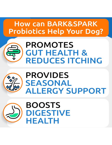 Probioticos para Perros Bark&Spark 240Ct Tocino Salud Digestiva