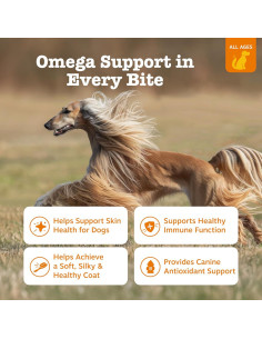 Golosinas Masticables Zesty Paws Omega 3 para Perros 90 Unidades Sabor Pollo 2