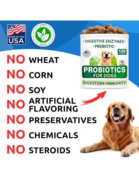 Probioticos para Perros Bark&Spark 240Ct Tocino Salud Digestiva