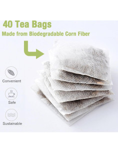 40 Bolsas de Té de Hoja de Mullein VitalForest - Detox Pulmones 2