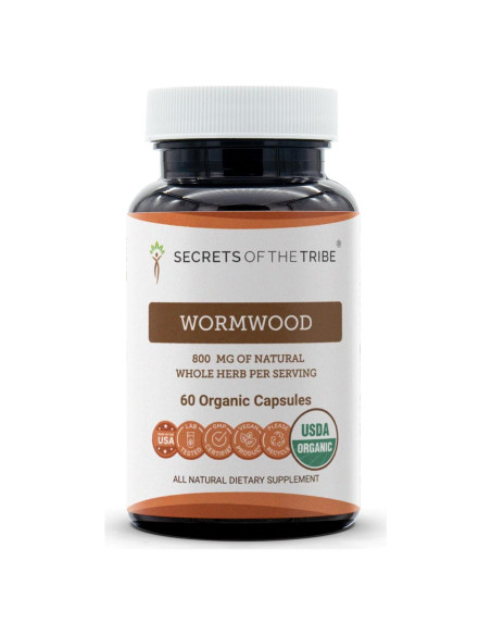 Cápsulas Orgánicas Ajenjo Secretos de la Tribu 60 Conteo