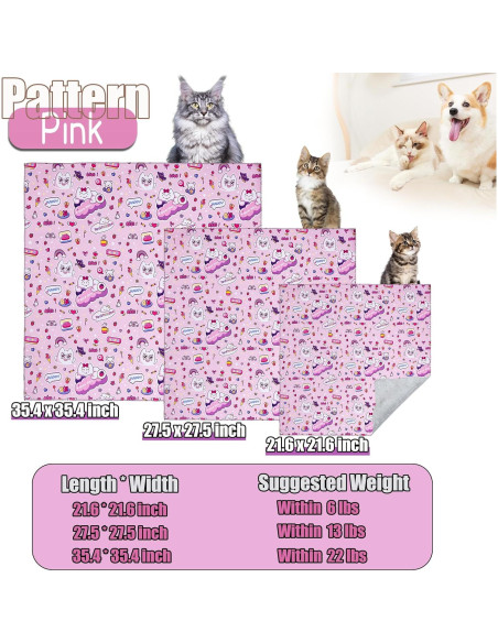 Envoltura Calmante para Gatos Foiesfiuh 70x70 cm Rosa