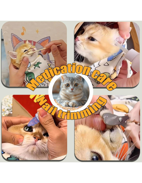 Envoltura Calmante para Gatos Foiesfiuh 70x70 cm Rosa