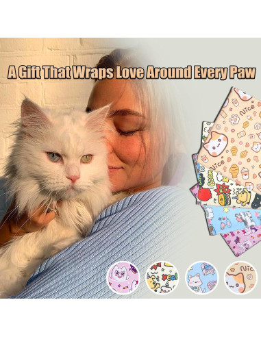 Envoltura Calmante para Gatos Foiesfiuh 70x70 cm Rosa