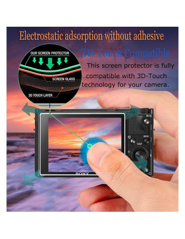 Protector de Pantalla Vidrio Templado para Panasonic Lumix 3 Pack