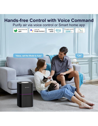 Purificador de Aire Dayette AP302 H14 Inteligente 2200 ft