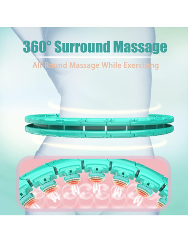 Aro de Ejercicio con Peso OurStarry 34 Nudos Verde Menta