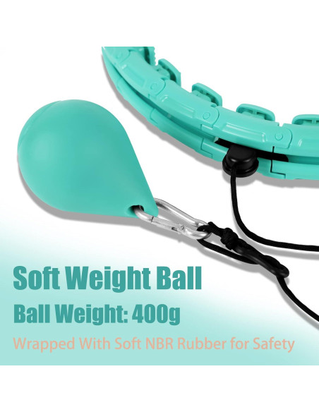 Aro de Ejercicio con Peso OurStarry 34 Nudos Verde Menta