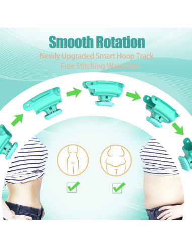 Aro de Ejercicio con Peso OurStarry 34 Nudos Verde Menta