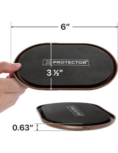 Deslizadores de Muebles X-Protector 4 PCS 15.24x8.89 cm Alfombra 2