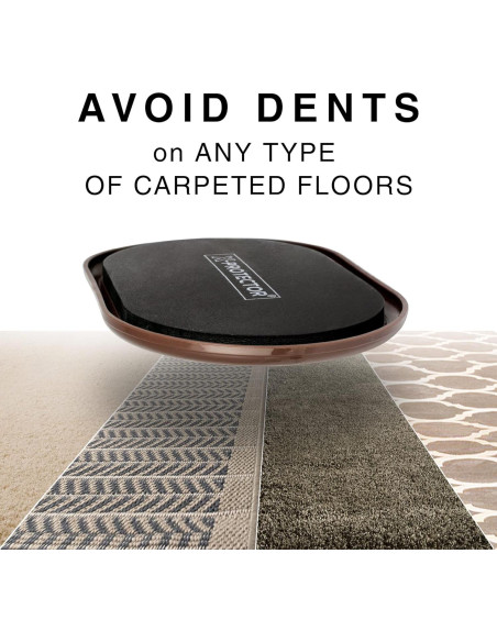 Deslizadores de Muebles X-Protector 4 PCS 15.24x8.89 cm Alfombra