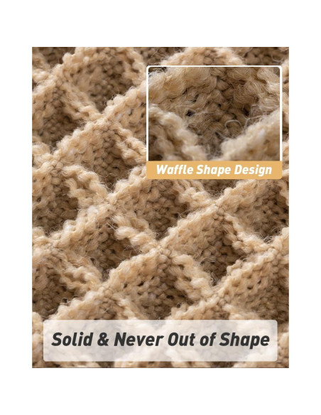 Alfombra de Baño AMOAMI Waffle Antideslizante 46x76 cm Marrón