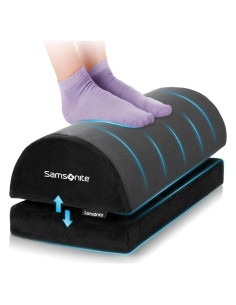 Descanso de pies ergonómico Samsonite, taburete ajustable de espuma viscoelástica
