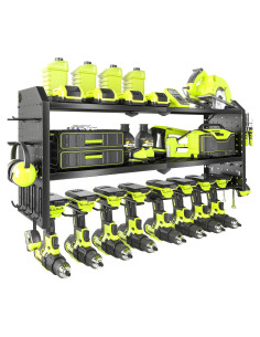 Organizador de Herramientas Eléctricas KAFAHOM - Soporte de Pared para 8 Taladros