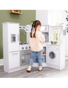 Cocina de Juguete Esquina KidKraft Blanca con Luces y Sonidos 2