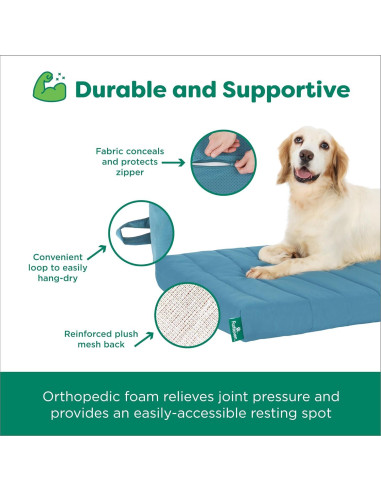Cama ortopédica para perros FurHaven - Mediana, Laguna