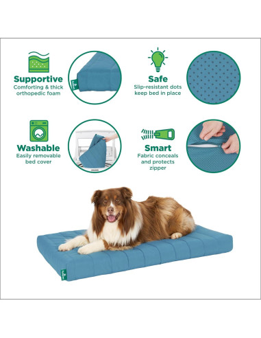 Cama ortopédica para perros FurHaven - Mediana, Laguna