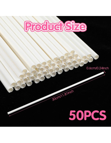 50 Conos de Algodón de Azúcar XLIUAX 35 cm Papel Apto Alimentos