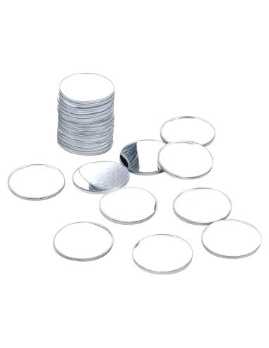 20 Espejos Redondos Autoadhesivos DARENYI 6cm para Manualidades