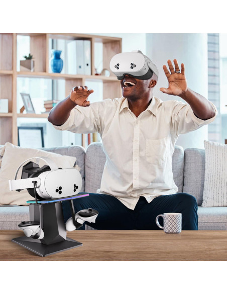 Base de Carga Rápida ODGG para Meta Quest 2/3/3S con RGB