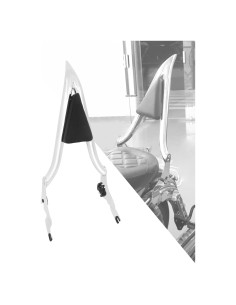 Respaldo Sissy Bar Desmontable HCmotorku 53.34 cm Cromo para Harley