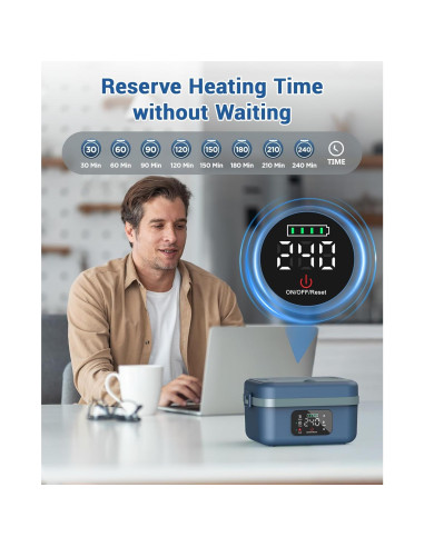 Caja de Almuerzo Eléctrica VASG 1L Inalámbrica Recargable