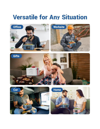 Caja de Almuerzo Eléctrica VASG 1L Inalámbrica Recargable