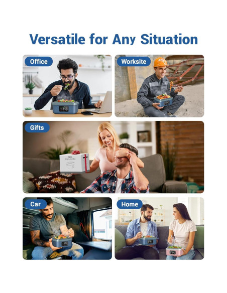 Caja de Almuerzo Eléctrica VASG 1L Inalámbrica Recargable