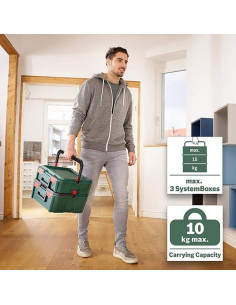 Caja de Herramientas Bosch SystemBox M Verde 8 Compartimentos 2