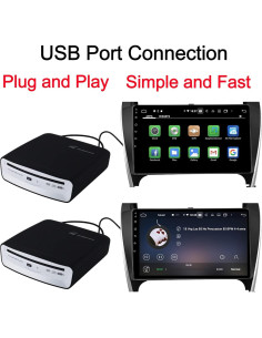 Reproductor de CD portátil OAUW para coche USB plug and play 2