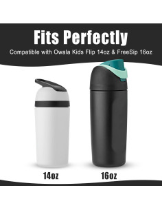 Funda de Silicona Mokoart para Botellas Owala 16/14 oz - Negro 2