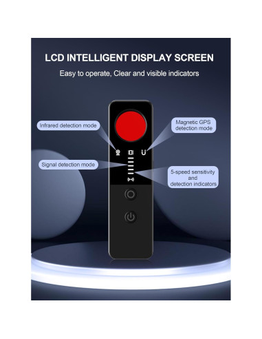 Detector de cámaras ocultas y GPS CountureMode G007 - Portátil