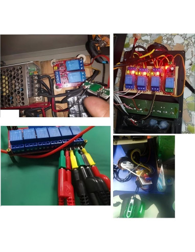 Módulo de Relé de 5V MTDELE 8 Pcs con Aislamiento Optoacoplador