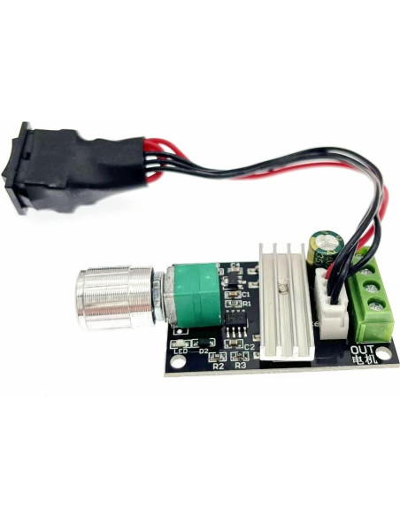 Controlador de Velocidad Motor DC PWM JZK 3A 6-28V Reversible