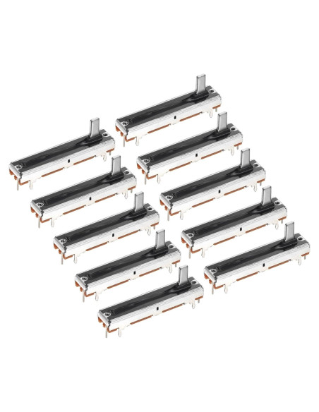 Potenciometro Lineal Deslizante 10Pcs B100K 45mm MECCANIXITY