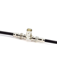Divisor BNC en T Longleaf 4 Piezas Conector Coaxial RF 2