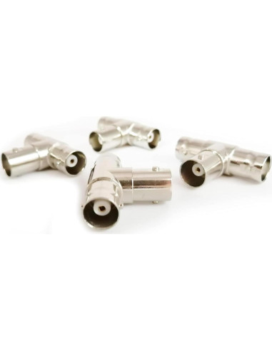 Divisor BNC en T Longleaf 4 Piezas Conector Coaxial RF
