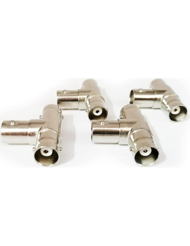 Divisor BNC en T Longleaf 4 Piezas Conector Coaxial RF