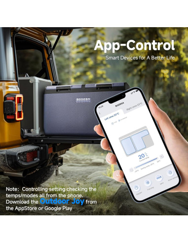 Refrigerador de Coche BODEGACOOLER 75L Doble Zona Control APP