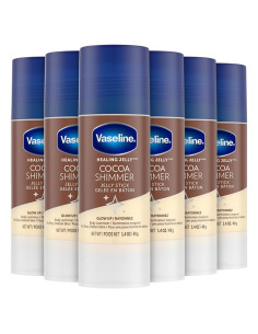 Vaselina Brillo de Cacao Barra Gel 39.4g - Paquete de 6