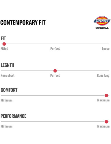 Pantalones Scrubs para Mujeres Dickies EDS Essentials 2XL Berenjena