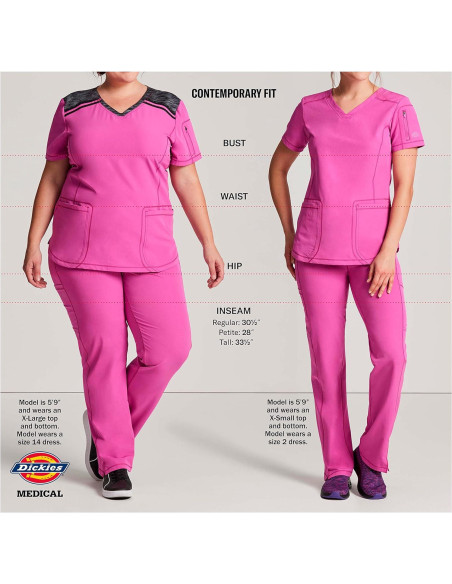 Pantalones Scrubs para Mujeres Dickies EDS Essentials 2XL Berenjena