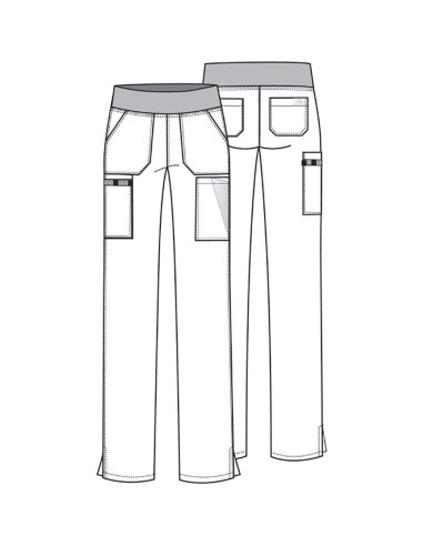 Pantalones Scrubs para Mujeres Dickies EDS Essentials 2XL Berenjena