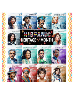 Posters Motivacionales Hispano-Latinos Elmodam 16PCS 35.56x27.94cm