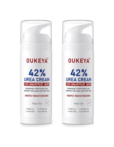Crema de Urea OUKEYA 42% + Ácido Salicílico 2% - 2 Piezas