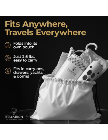 Prensa de Camisas Portátil Bellairon Voyage 3 en 1 300W 120V