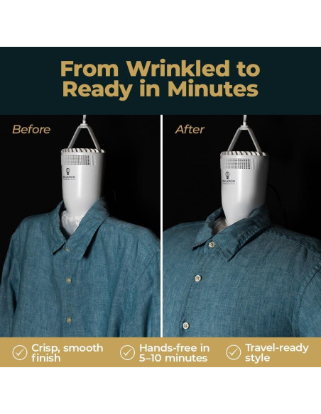 Prensa de Camisas Portátil Bellairon Voyage 3 en 1 300W 120V