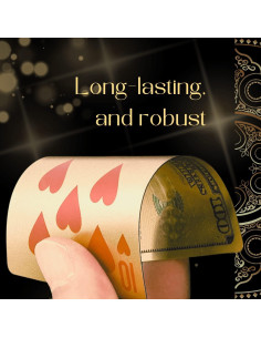 Baraja de Cartas Impermeables Magic Kiss Oro y Plata 54 Piezas 2