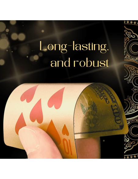 Baraja de Cartas Impermeables Magic Kiss Oro y Plata 54 Piezas