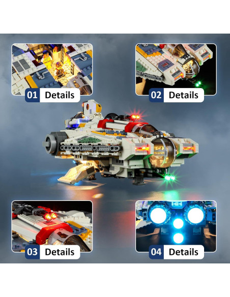 Kit de luces LED Mililier para Lego Star Wars 75357